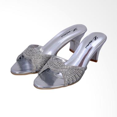 L-Nino LN2711 Sandal Wedges Wanita - Silver
