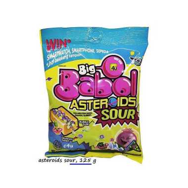 Big Babol Permen Karet Rasa ASTEROIDS SOUR - 40 butir