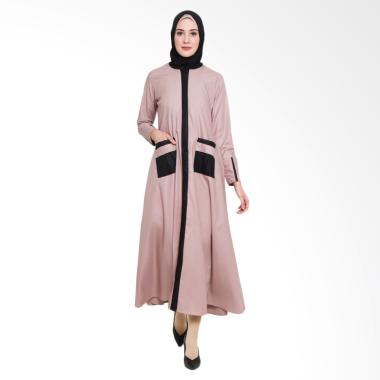Allev Mufliha Abaya Dress Muslim Wanita - Mocca