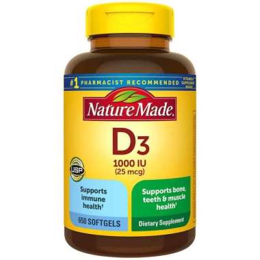 Nature Made Vitamin D3 1000 IU.