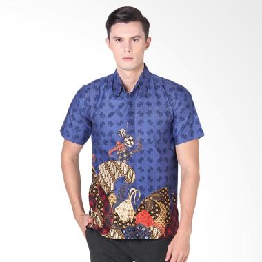 Rianty Alvin Hem Batik Pria - Blue
