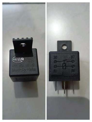 Relay Hella Kaki 4 - Relay Klakson - Relay Lampu 12 V