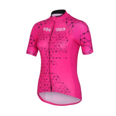 Stolen Goat Womens Bodyline Ss Cycling Jersey Pakaian Sepeda Wanita - Intergalactic Pink