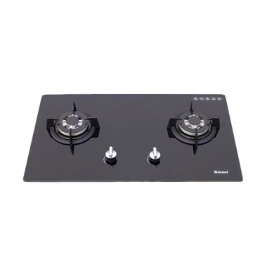 Rinnai RB-712N GB Built In Hob Kompor Gas - Black [2 Tungku]