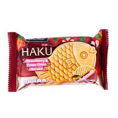 Glico Wings Haku Strawberry Crispy Choco Monako Es Krim [100 mL]