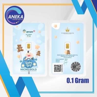 LOGAM MULIA MICRO GOLD ANTAM HARTADINATA 0.1 GRAM BABY BOY SERIES 3