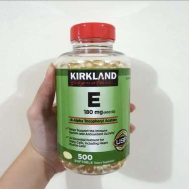 Kirkland vitamin e vit e 400iu 400 iu 180mg 180 mg isi 500
