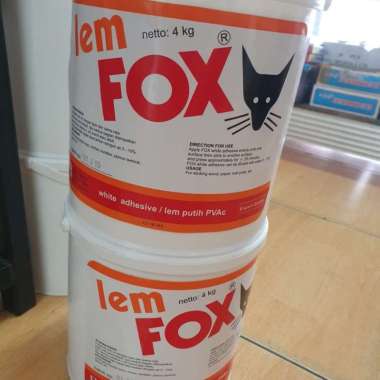 Lem Kayu, PVC Sheet, HPL merek Fox 4 kilo