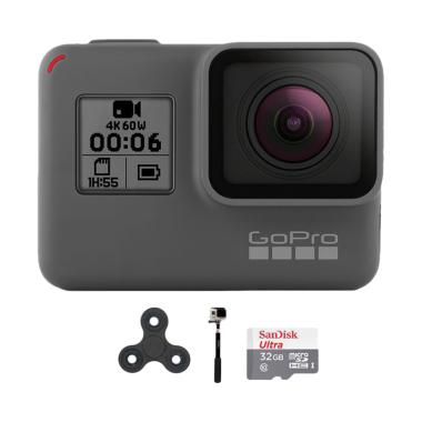 GoPro Hero 6 Combo Supreme 32GB Spin Action Camera - Black