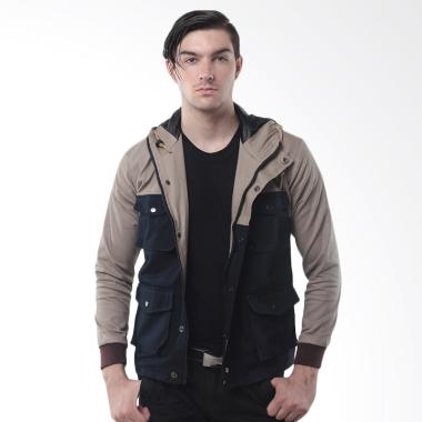 Crows Denim Trend Color Style Jaket Parka Pria - Hitam