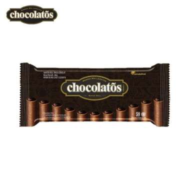 Promo Harga Chocolatos Wafer Roll Cokelat Dark 66 gr - Blibli
