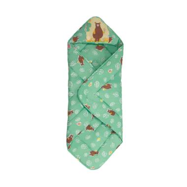 Elegance Bear Topi Selimut Bayi - Brown Hijau