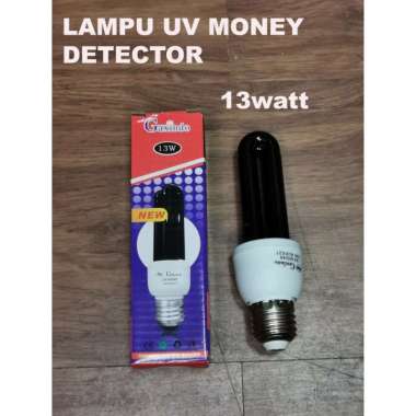 LAMPU UV MONEY DETECTOR 13 Watt GAXINDO ULTRAVIOLET DETEKSI UANG PALSU putih hitam