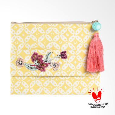 Origo Batik Pouch Bag - Yellow [25 x 20 cm]