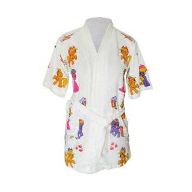 Rainy Collections Karakter My Little Pony Handuk Kimono Bayi - Putih