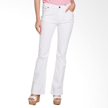 POLO RALPH LAUREN Bout Cut Celana Jeans Wanita - White - PY0400001 -