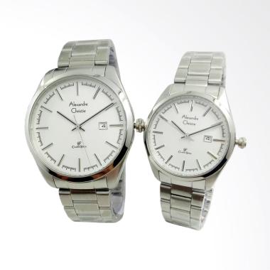 Alexandre Christie Jam Tangan Couple - Silver [AC8560CPL]