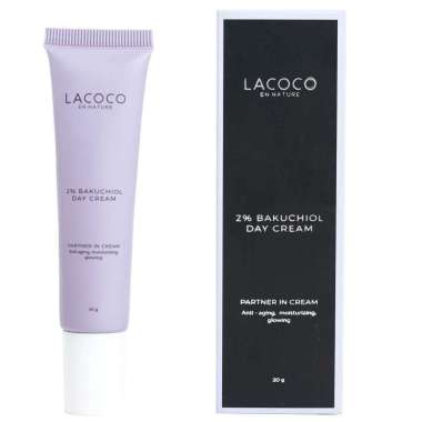 Lacoco 2% Bakuchiol Day Cream - Lacoco Baru - Cream Siang Bakuchiol - Pencerah Wajah Glowing - Cream
