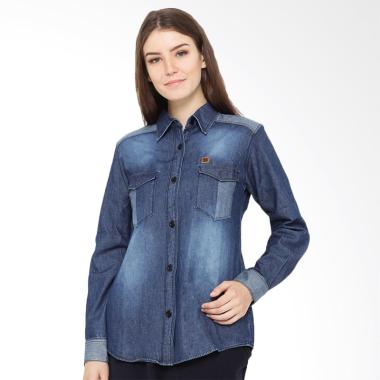 JAVA SEVEN DNU 002 Atasan Wanita - Biru