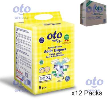 Promo Harga OTO Adult Diapers XL6 6 pcs - Blibli