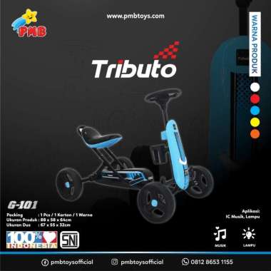 Mainan Gokart Gowes Tributo G-101 PMB Biru