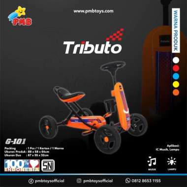 Mainan Gokart Gowes Tributo G-101 PMB Orange