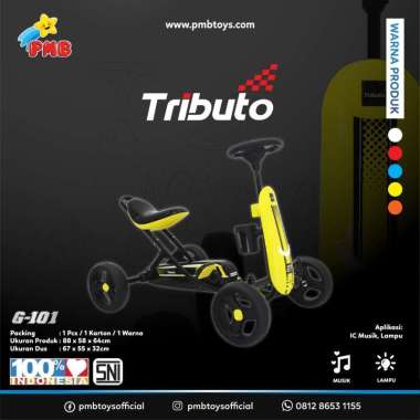 Mainan Gokart Gowes Tributo G-101 PMB Kuning