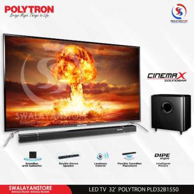 POLYTRON CINEMAX SOUNDBAR LED TV 32" PLD-32B1550