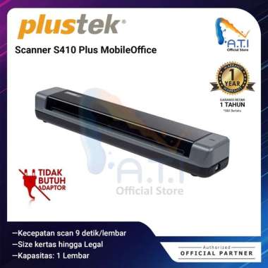 PLUSTEK Scanner S410 Plus Mobile Portable MobileOffice S 410