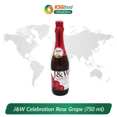 J&W CELEBRATION ROSE GRAPE SPARKLING JUICE