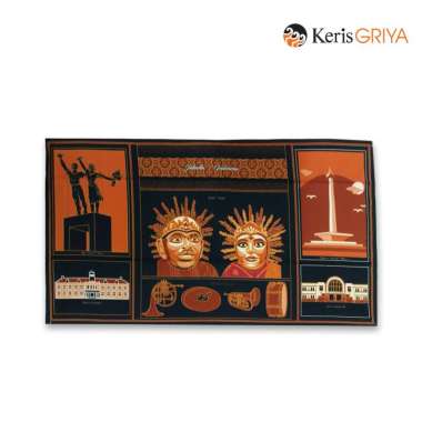 Hiasan Dinding Packing Icon Jakarta Warna : Hitam H9FS04