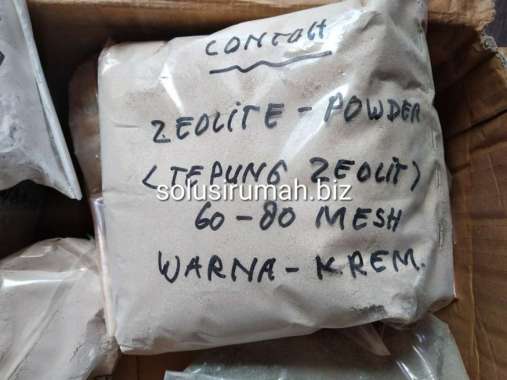 TEPUNG ZEOLITE POWDER 60 80MESH WARNA KUNING CREAM 1kg