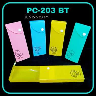 Kotak Pensil GASTA PC-203 BTS/BT21 Polos/ Pencil Case / Tempat Pensil RJ