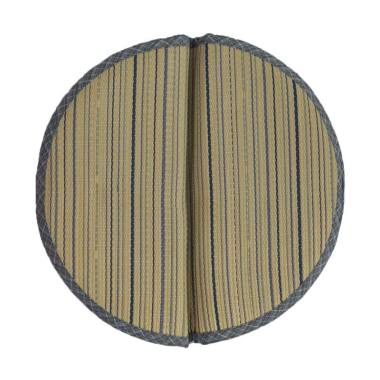 Hagihara Lipat Igusa Motif Lurik Bantal - Biru