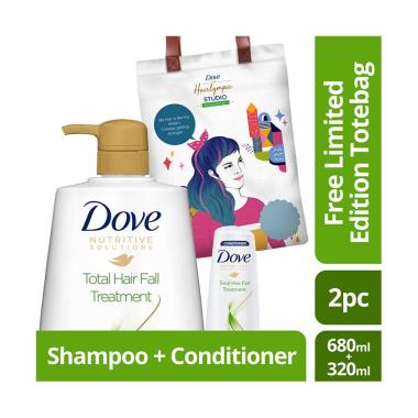 Dove Total Hair Fall Treatment Sham ... ted Edition Totebag Tosca