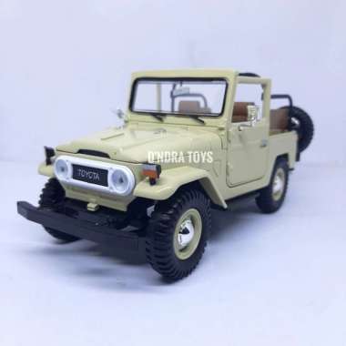Diecast Miniatur Mobil Jeep Hardtop Toyota Land Cruiser FJ40 Open Top