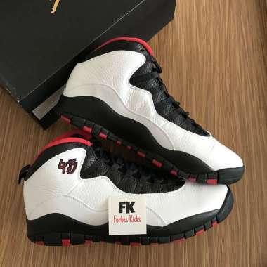 Air Jordan 10 Retro Double Nickel || black white red orlando