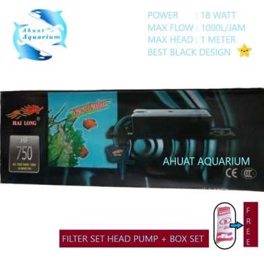 MESIN POMPA AIR SET HAI LONG HF-750 (FILTER AQUARIUM SET PUMP)