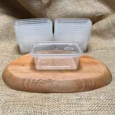 CUP 200ML KOTAK - tempat slime box rec tpr thinwall 200 ml