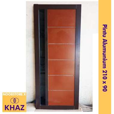 Pintu Aluminium Sliding / Pintu Geser Aluminium / Pintu 04 Modern Minimalis 210 x 90 cm