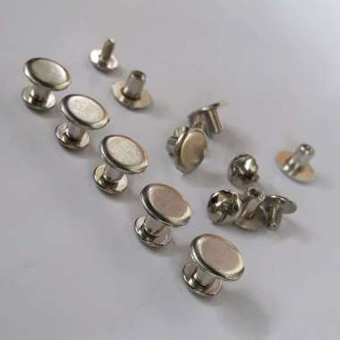 10 Pcs Mur Baut Sabuk Kulit 6mm/Sekrup Paku Keling/Mur Baut Tas Kulit