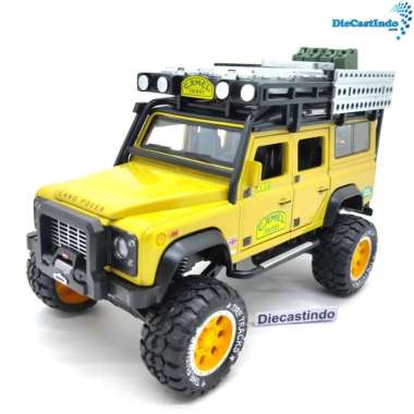 Miniatur / Replika Land Rover Defender Camel Trophy Coklat