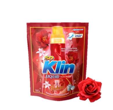 Promo Harga So Klin Liquid Detergent + Anti Bacterial Red Perfume Collection 1600 ml - Blibli