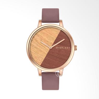 WISH/KEY Louisa WK1010RG/06 Jam Tangan Wanita - Brown Rose Gold [Original] Brown/ Rose Gold