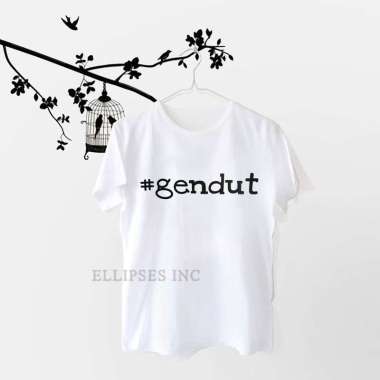 ELLIPSESINC Kaos Wanita Lengan Pendek Gendut L Putih