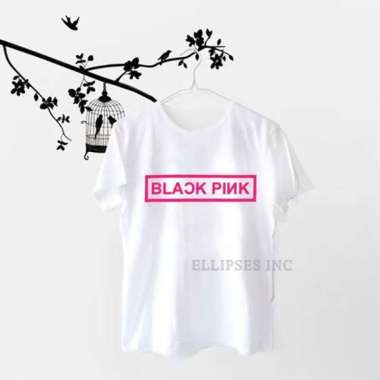 ELLIPSESINC Kaos Wanita Lengan Pendek Blackpink L Putih
