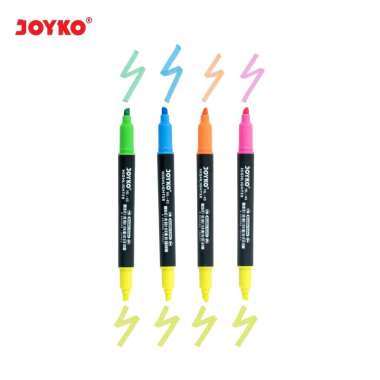 Joyko Highlighter Double Color Penanda Berwarna 2 Tip Warna HL-42