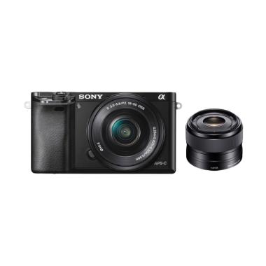 SONY Alpha A6000 16-50mm + E 35mm f/1.8 Kamera Mirrorless