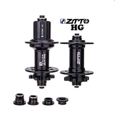 Ztto P3 HG Hub Freehub Bearing 32H 6 Pawl 4 in 1 TA QR Jangkrik Hitam