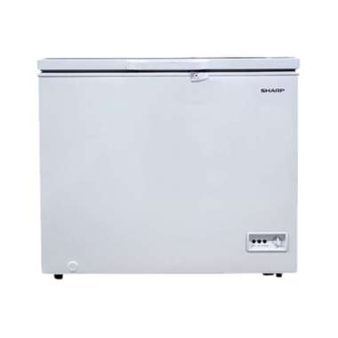 SHARP FRV150X CHEST FREEZER With Lamp 140Liter - KHUSUS JABODETABEK